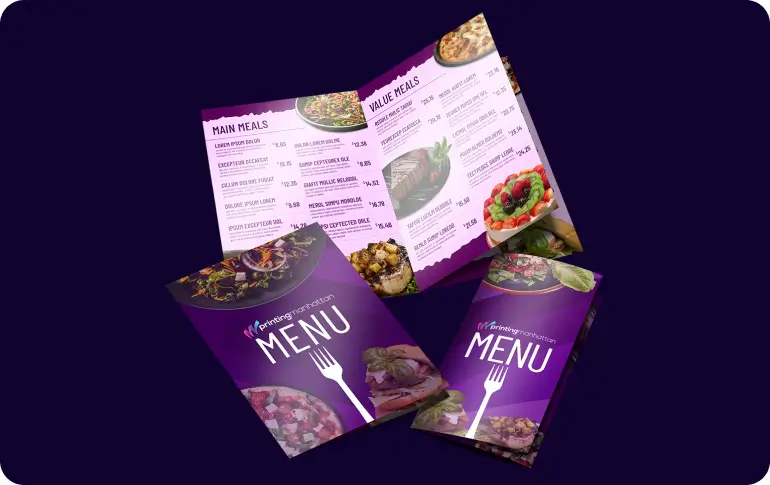 designing a professional menu